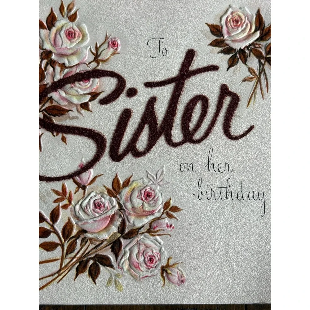 5 VTG Birthday Cards Signed 1950's Tomatoe Kitten‎ Magnolia Rise Hallmark Mica